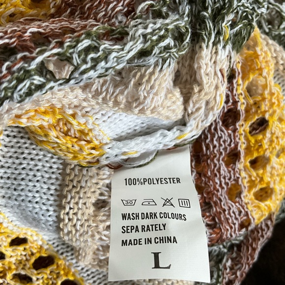 ✨NXH Split Dress Tie Shoulder Dress Cover Up Size L - Picture 13 of 13